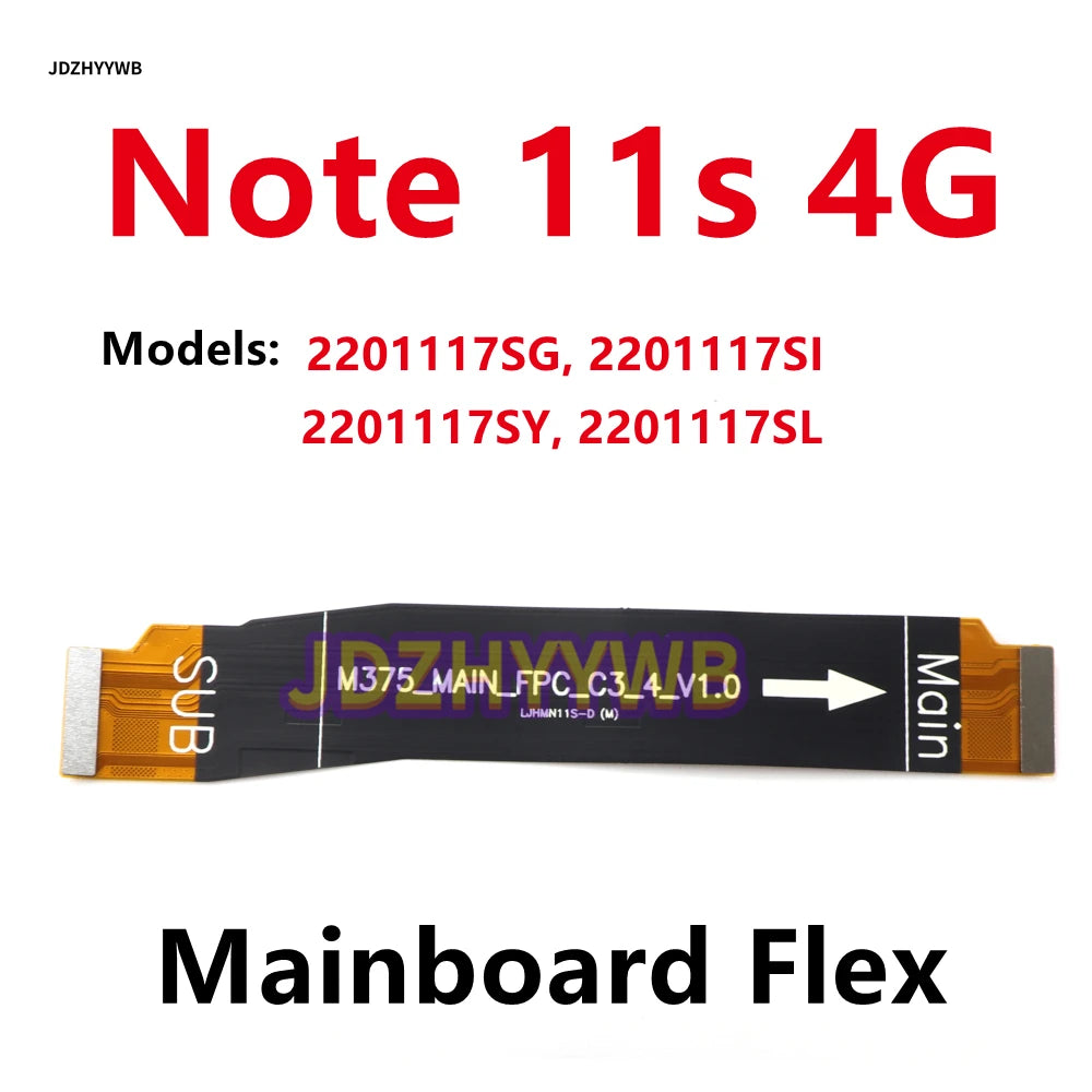 For Xiaomi Redmi Note 11 11s 4G USB Charging Board Dock Port Connector + Main Board Motherboard Flex Cable Replacement 33W