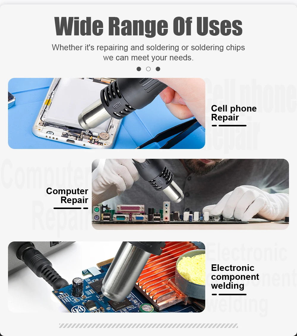 JCD 8586 Soldering Station 2 in 1 LCD Digital Display Weldin