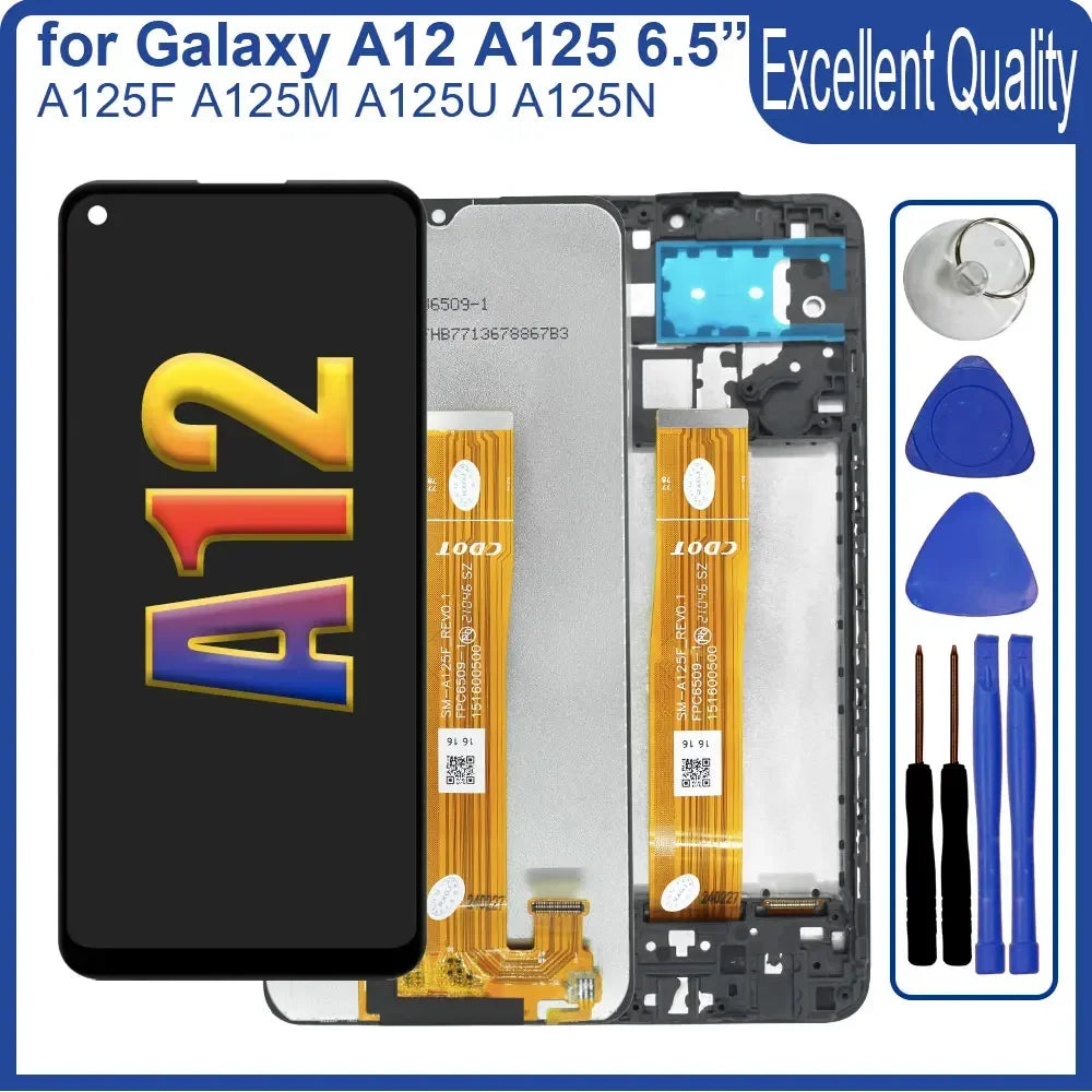 New Tested LCD for Samsung Galaxy A12 A125F LCD Display Touc