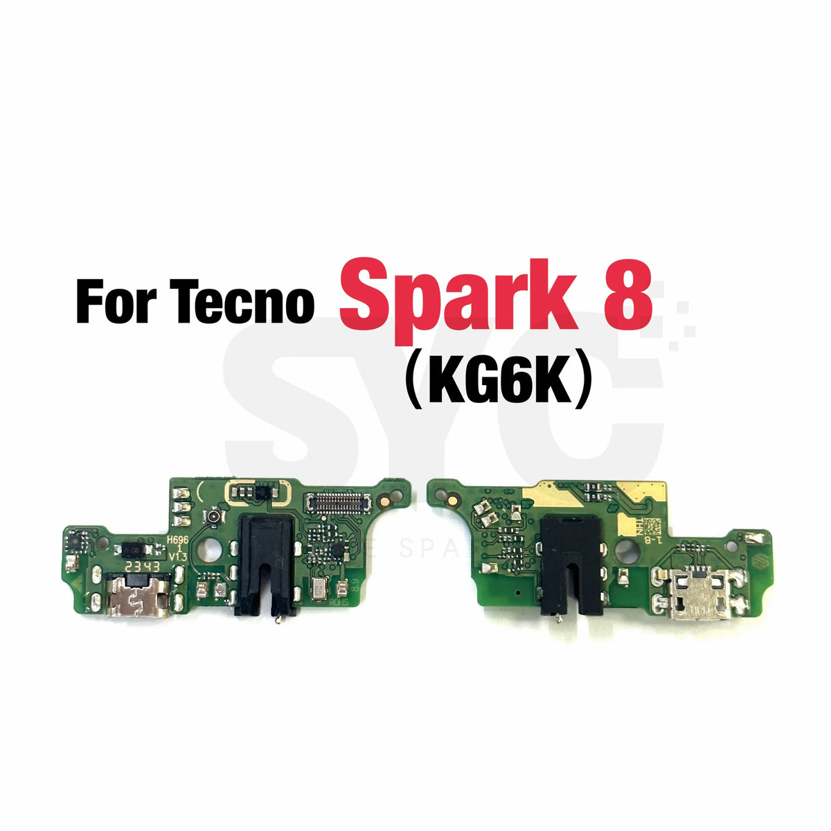 OEM For Tecno Spark 7 6 Air Go USB Charging Dock Board Port Connector Flex Cable For Spark 8 8C 8P 9 9T 10C KE5 KG5K Replacement