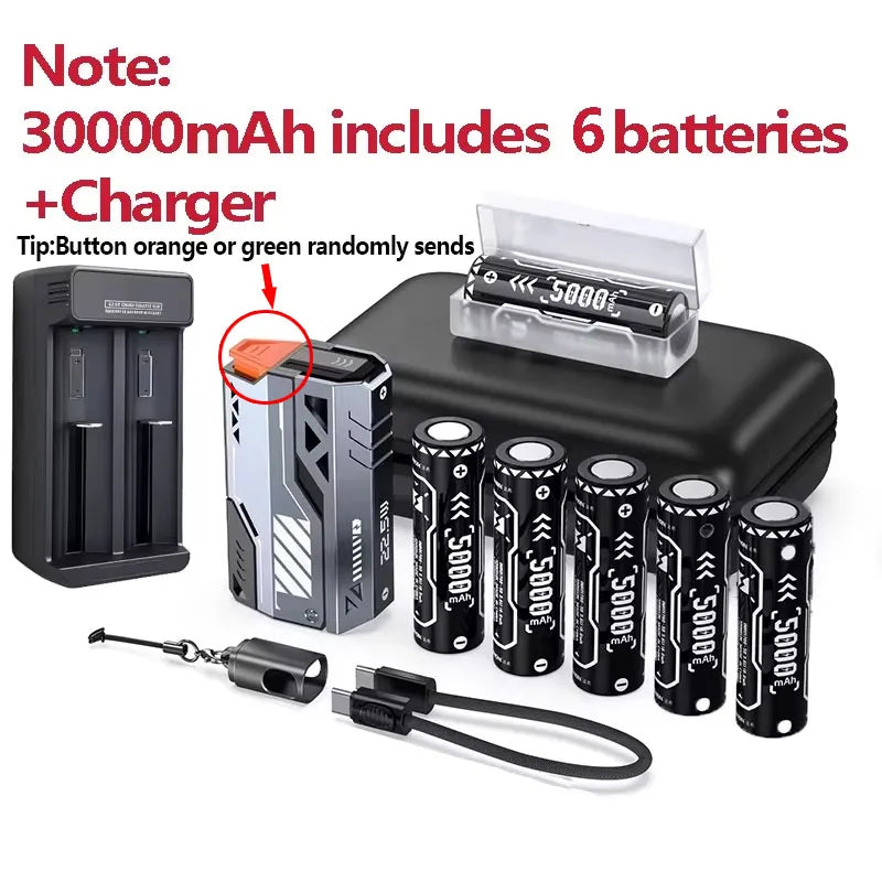 Vyvylabs 10000-50000mAh Detachable Power Bank 22.5W Fast Charger External Battery Removable Replaceable Battery For Mobile Phone