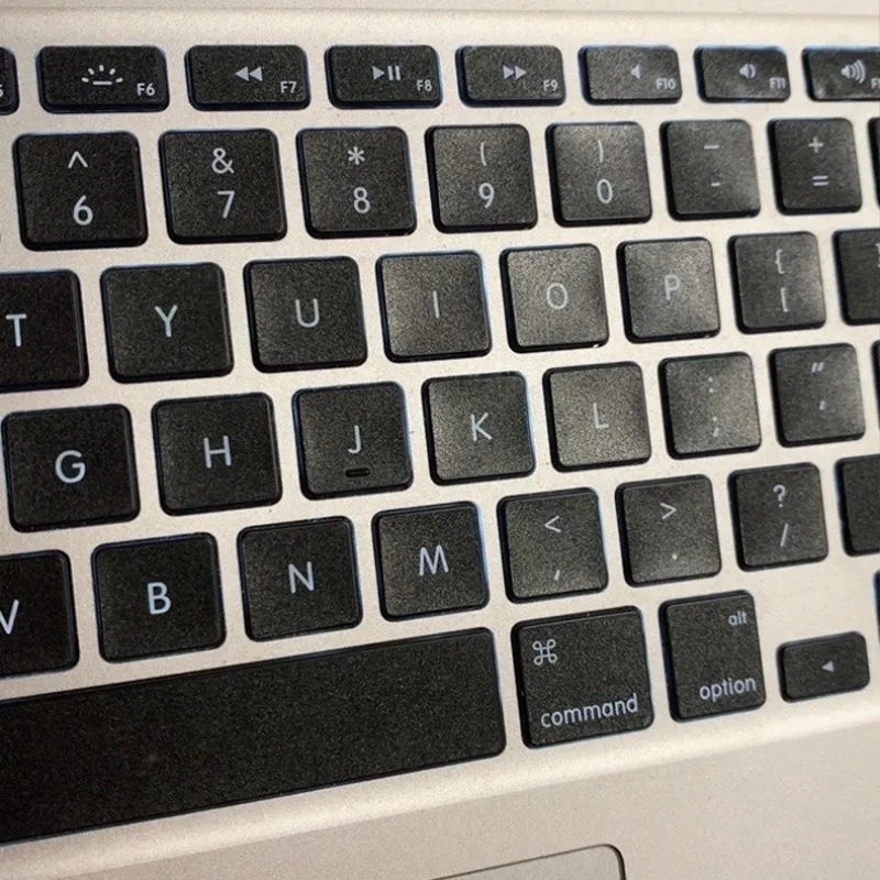 Transparent Matte Keyboard Stickers for MacBook Us Qwerty Bl