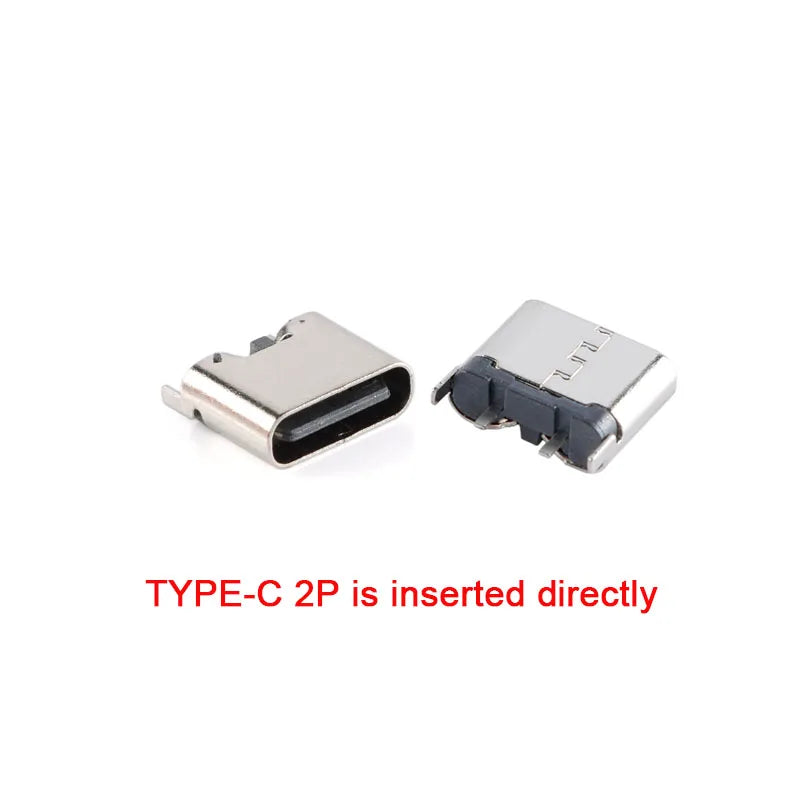 10Pcs/5Pcs USB Connector Type C Female Charging Port Jack 2/6/16 Pin Type-C Socket PCB Soldering SMD SMT DIY Repair Adapter