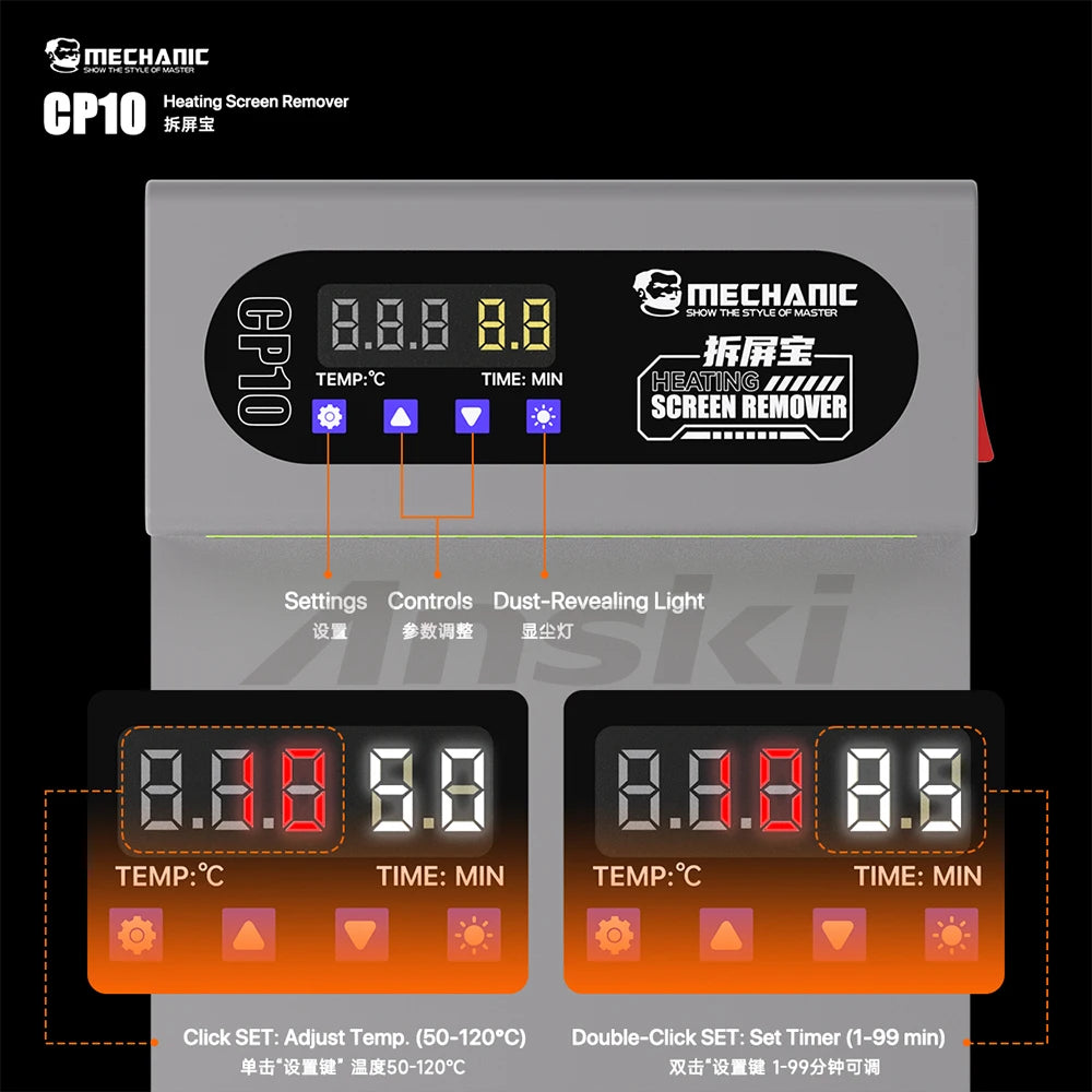 MECHANIC CP10 Heating Pad Screen Remover 10.5 LCD Separator 