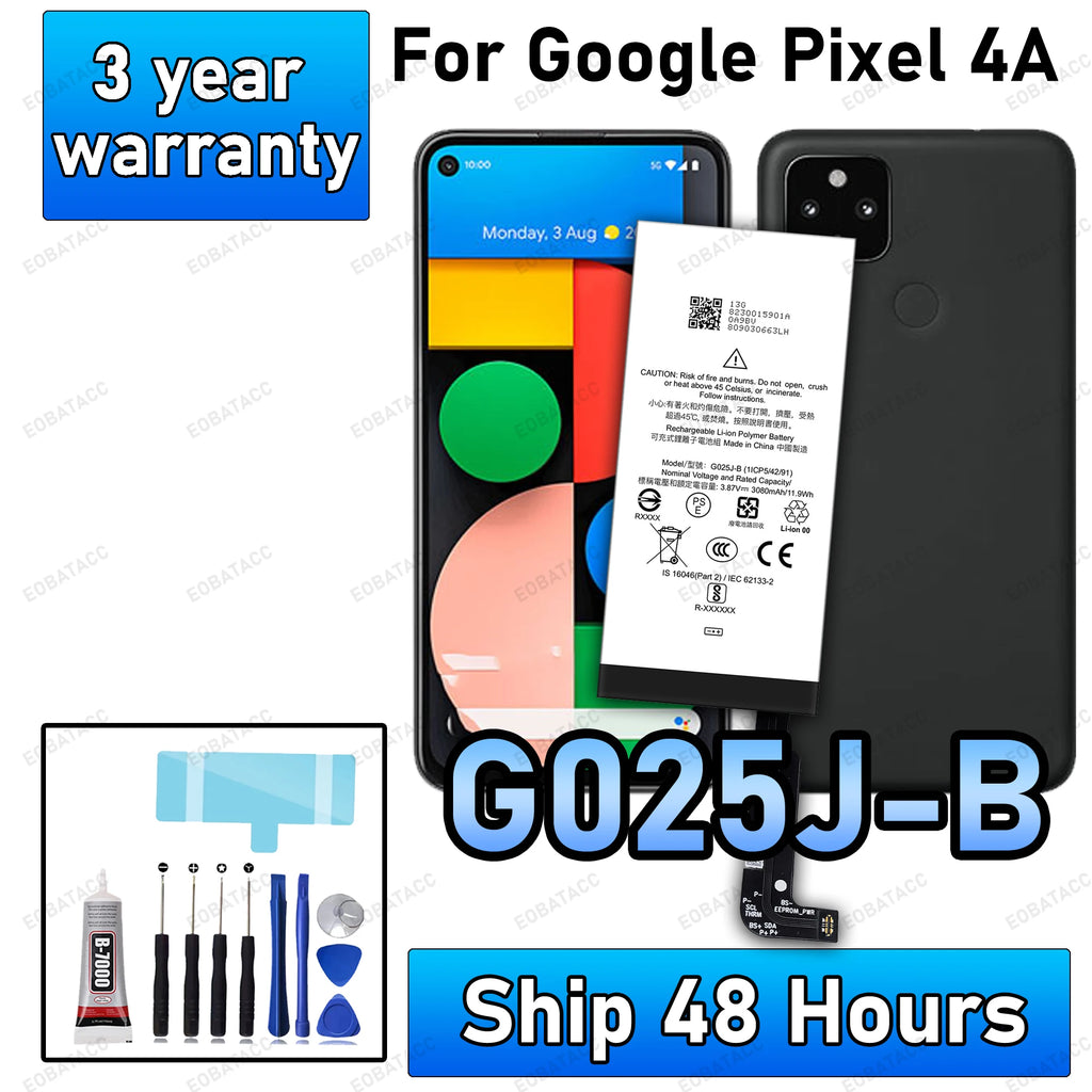 100% New High Capacity G025J-B 3080mAh Replacement Battery F
