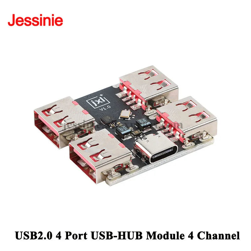 5pcs/1pc USBHUB USB 2.0 to 4 7 Channel Ways Hub PCB Module USB2.0 Splitter USB-HUB Type-C Extender Expansion Board 4 Port 40MB/S