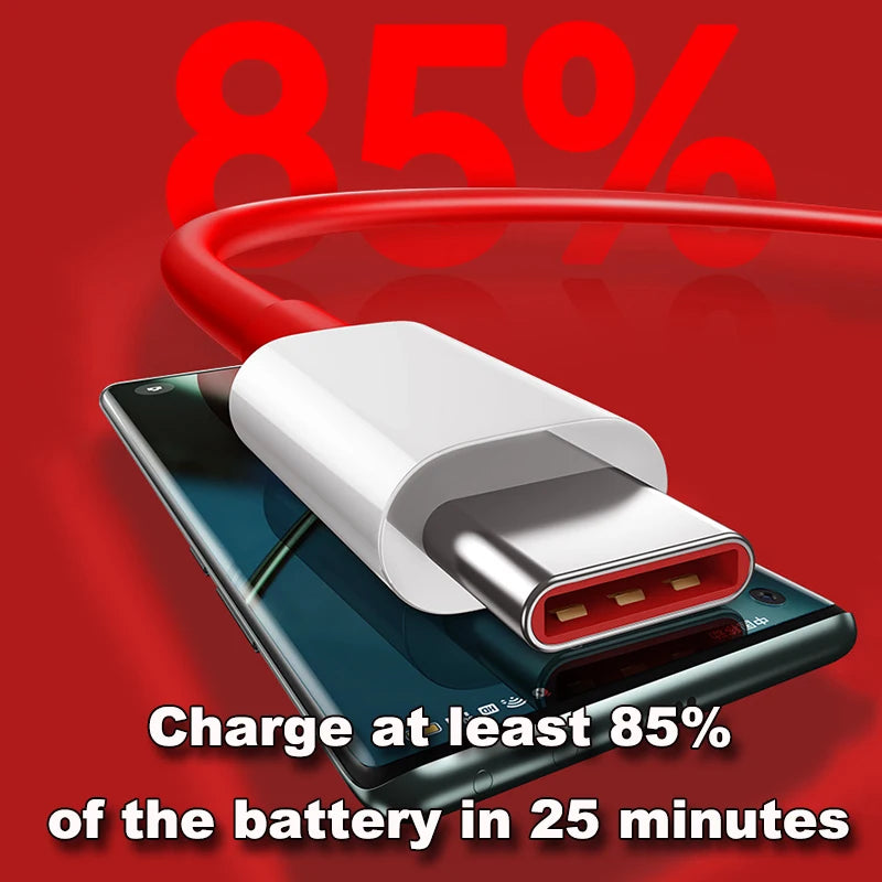 PD 65W Supervooc Fast Charger Cable For Oneplus Ace 12 11 10