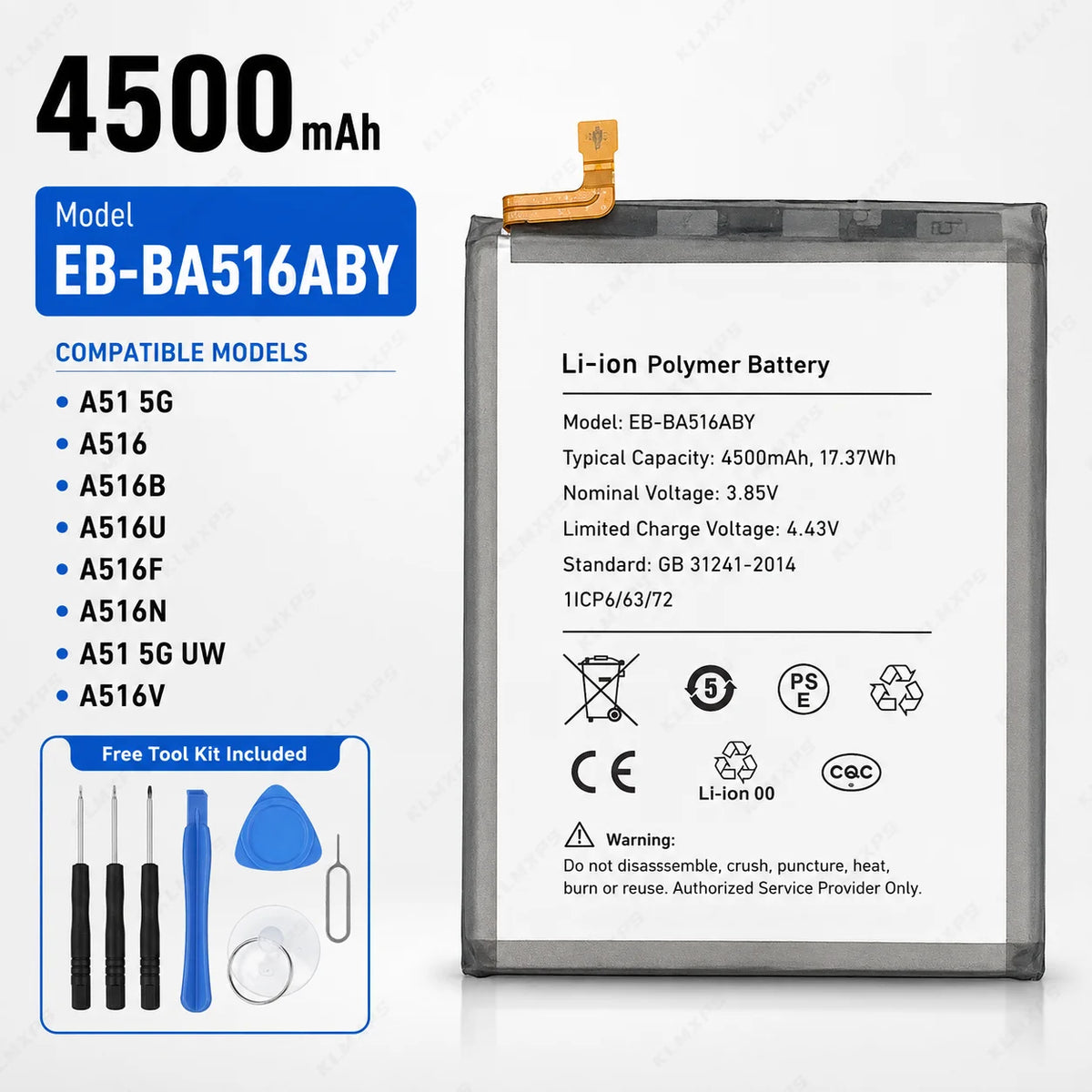 New Phone Battery for Samsung Galaxy A Series A25 A53 A33 5G