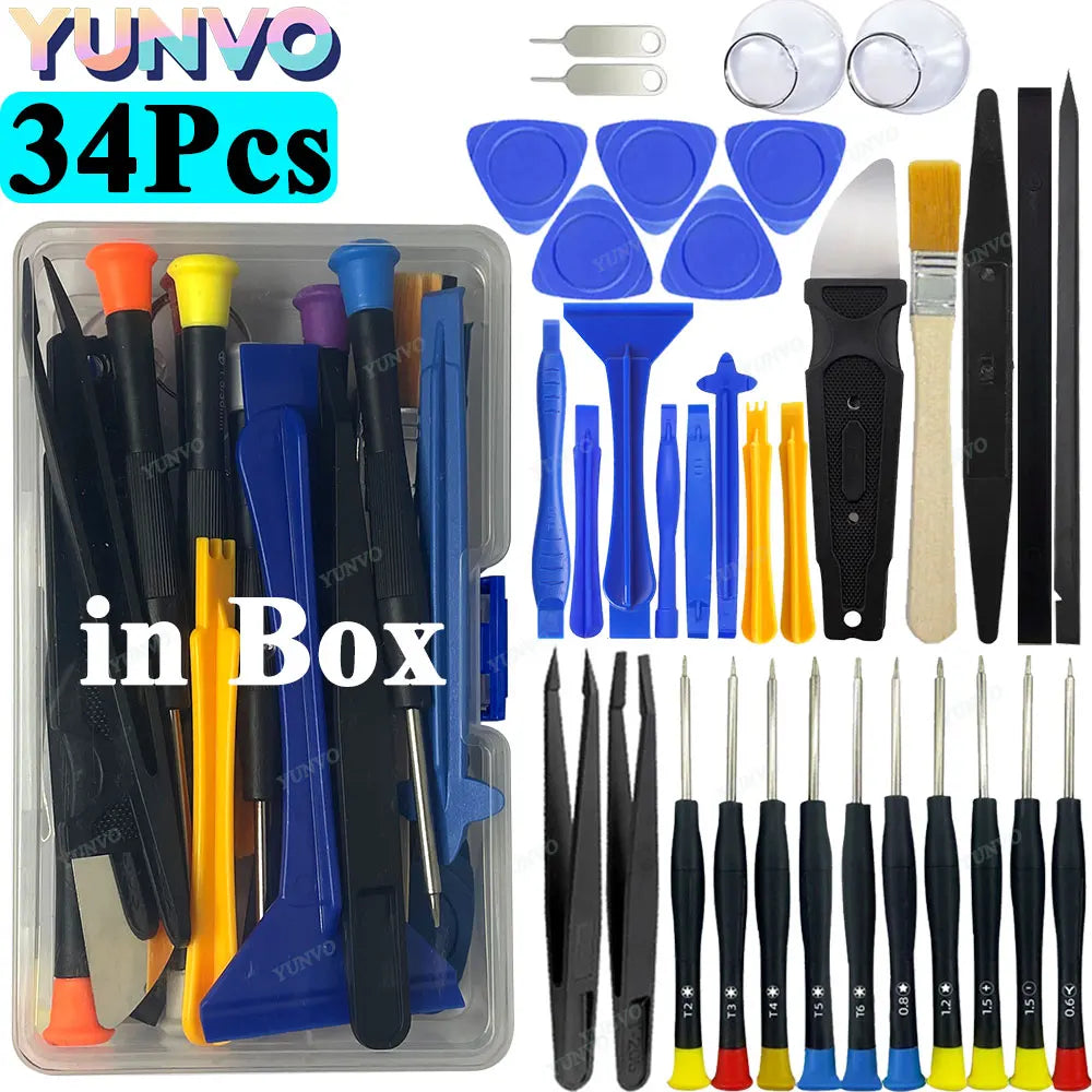 34Pcs Multi-function Phone Repair Tool Set Precision Screwdr