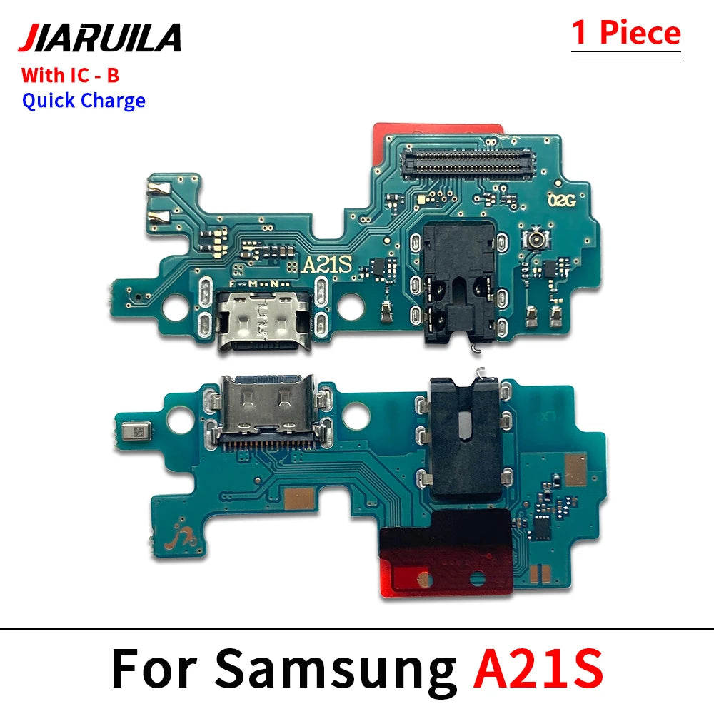 For Samsung A21S A31 A41 A51 A70 A71 USB Charging Port Mic Microphone Connector Main Motherboard LCD Flex Cable Replacement