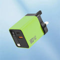 80W GaN USB C Fast Charger Retractable Cable Phone Charger Adapter For iPhone Samsung Xiaomi Huawei EU/US/UK Plug Quick Charger