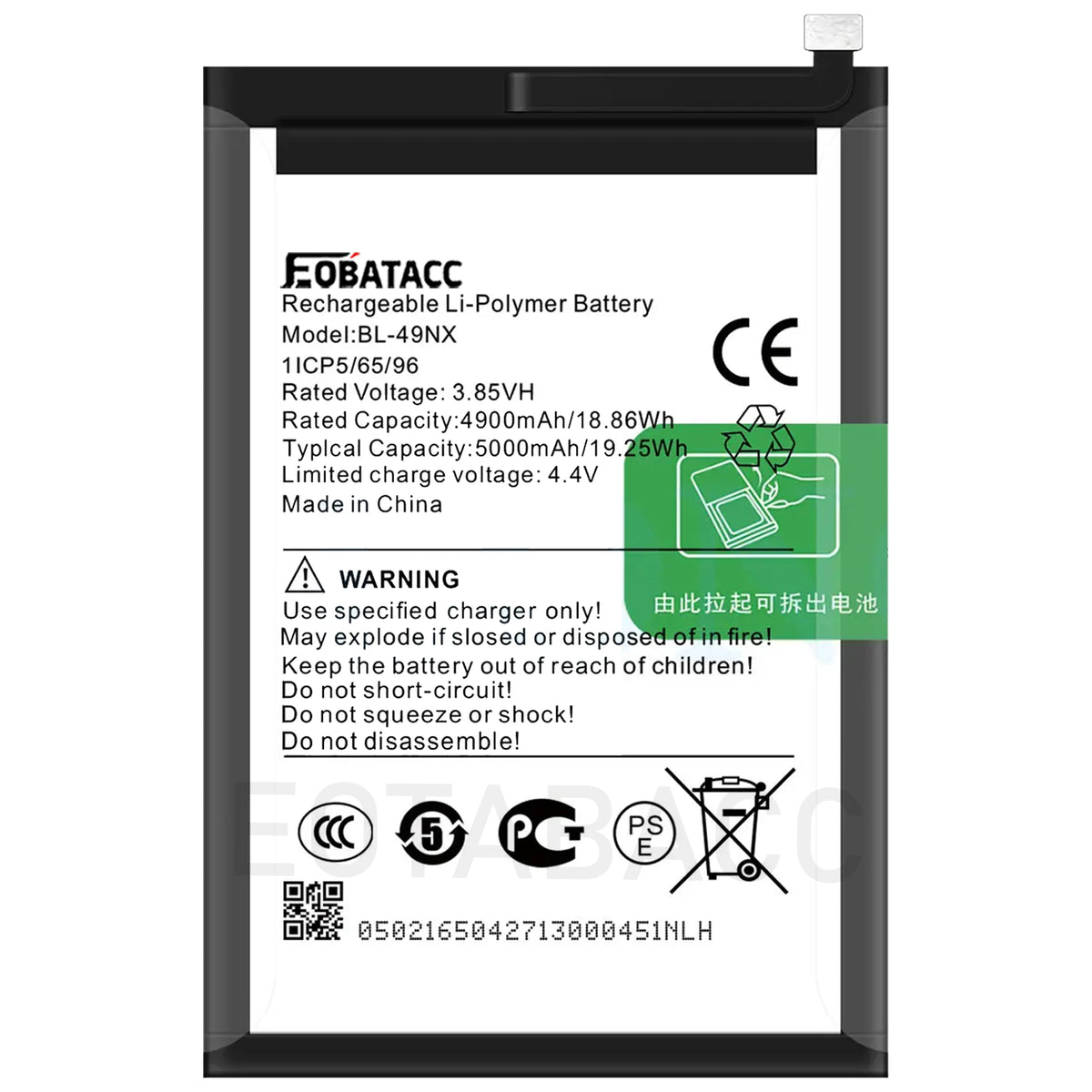 2026 years new BL-49NX Replacement Battery For lnfinix Hot 3