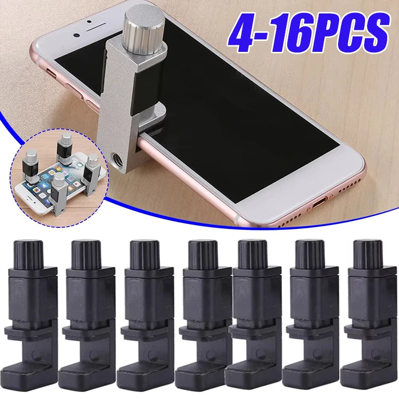 4/16pcs Universal Fixture Clamp Holder Adjustable Mobile Pho