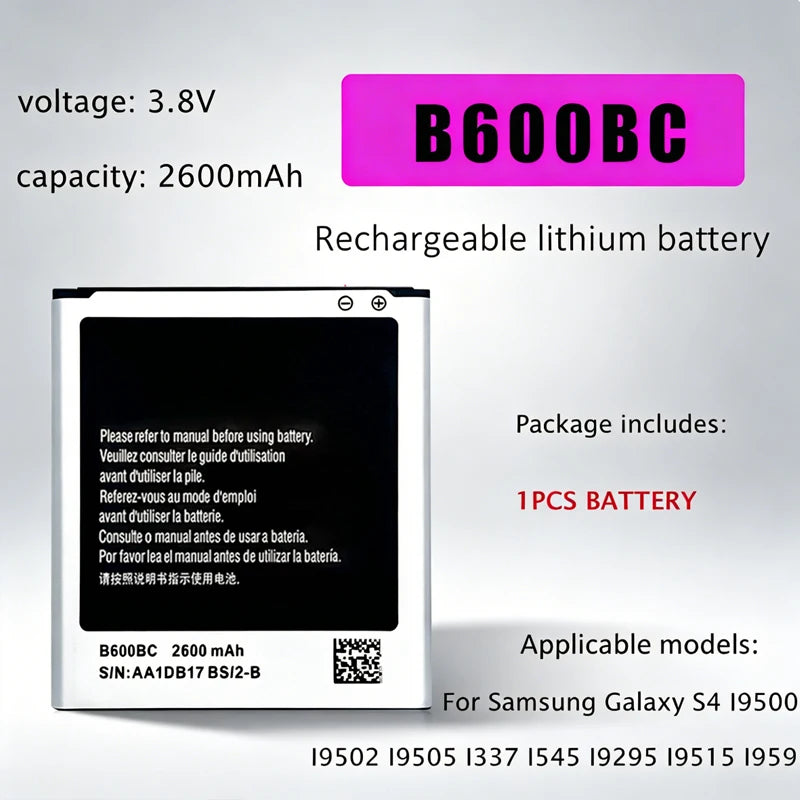 B600BC 2600mAh Phone Battery Replacement Li-lon Batteries fo