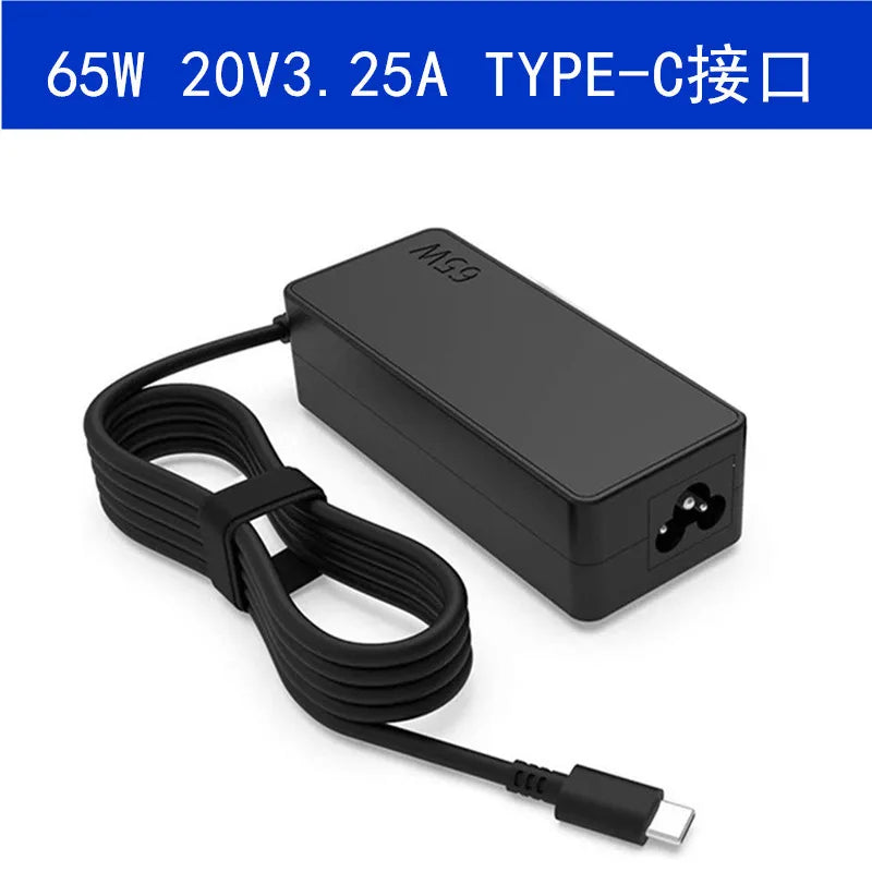 20V 3.25A 65W USB Type-C AC Laptop Power Adapter Charger For
