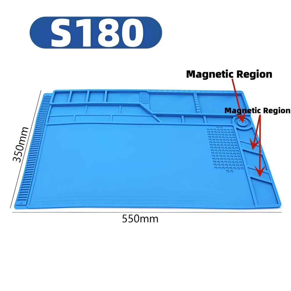 ESD Heat Insulation Soldering Mat Computer Phone Repair Tool Kit Working Silicone Repair Pad Heatresistant Maintenance Tool Kit