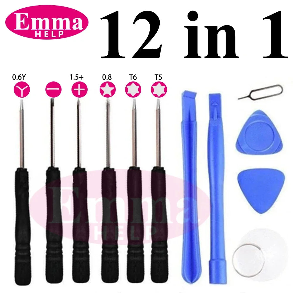 12-in-1 Mobile Phone Repair Tool Kit Screen Opening Pry Tools Precision Screwdrivers Set Compatible with iPhone Samsung Xiaomi