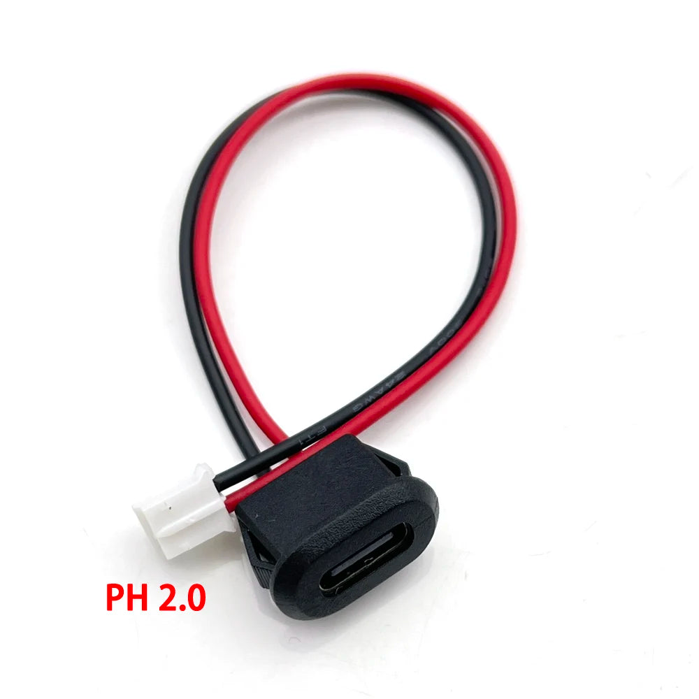 1pcs 6pin USB Type C Connector Type-C With Card Buckle Female 5A High Current Fast Charging Jack Port USB-C Charger Plug Socket