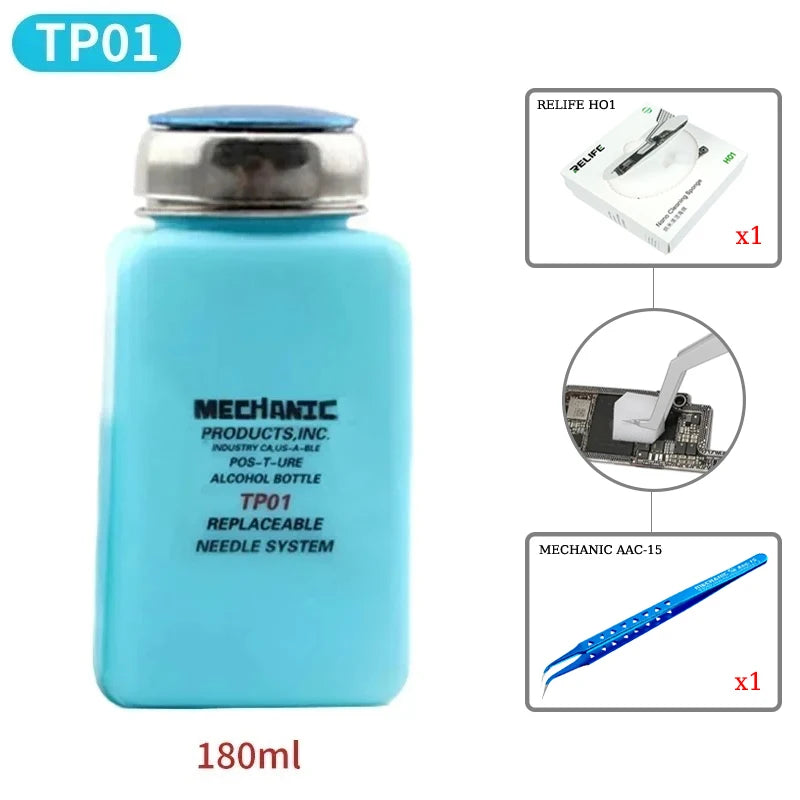 Mechanic Sprayproof Alcohol Bottle TP01 TZ01 Corrosion Protection for Repair and Cleaning of Precision Electronic Equipment
