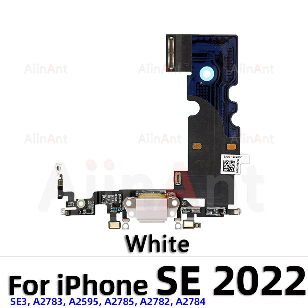 AiinAnt Dock USB Mic Board Charger Connector Fast Charging Port Flex Cable For iPhone 5s 6 6s Plus SE 2 3 2020 2022 Phone Parts