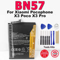New Phone BN57 Battery For Xiaomi Pocophone X3 Poco X3 Pro R