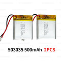 3.7V 500mAh 503035 Lipo Lithium Polymer Battery Replacement Cell for Bluetooth Headset Audio Pet Drinker Mobile Phone