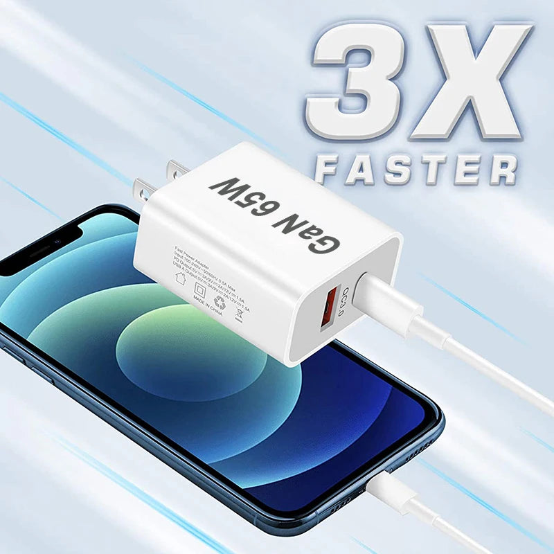 55w 65w AU Plug Fast USB Charger Type C Charger for Xiaomi R