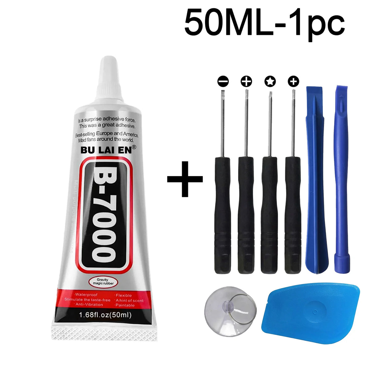 B7000/T7000 Glue Mobile Phone Screen High-Strength Waterproof Adhesive 8in1 Universal Phone Glass Bonding Agent Universal Phone Disassembly Opening Screen Pry Repair Tool Kits.