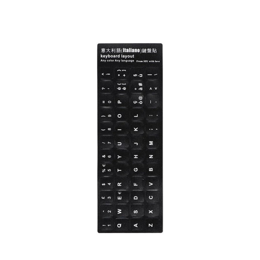 Keyboard Letters Replacement Sticker English/Korean/Spanish/Italiano/Language for Computer Laptop Notebook Desktop