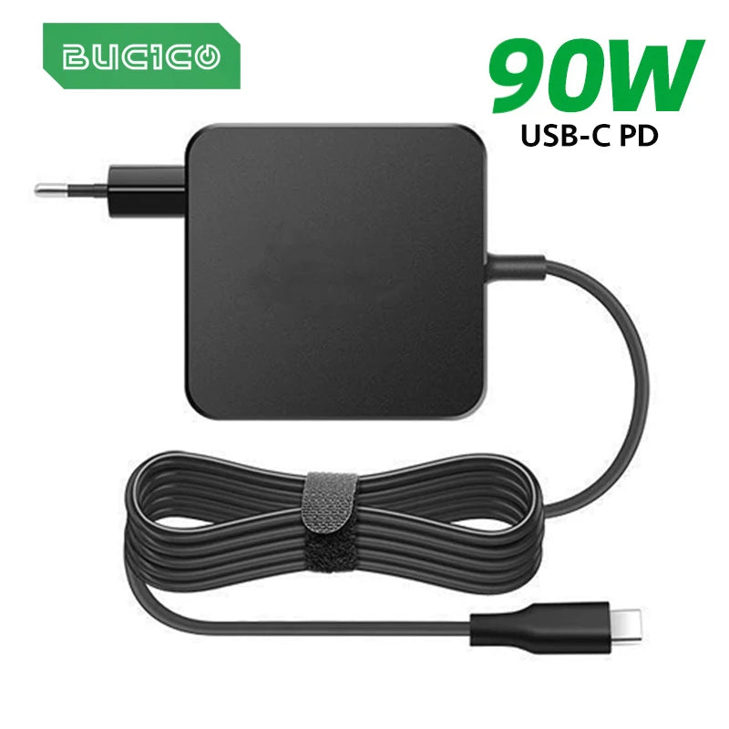 EU Laptop Adapter 90W 87W 61W USB-C Type C 65W Charger Power