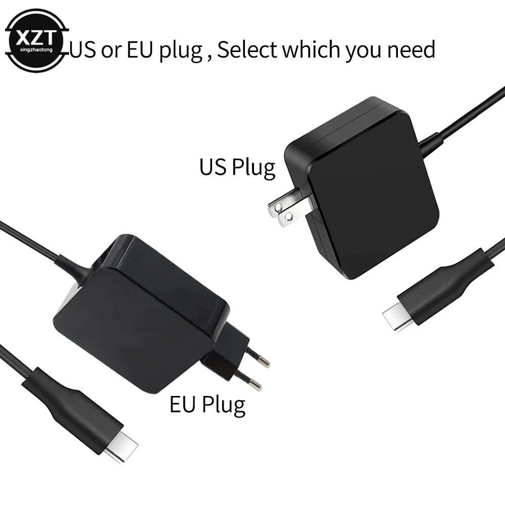 Newest 65W Max 60W 45w USB C Type C phone Laptop Charger Pow