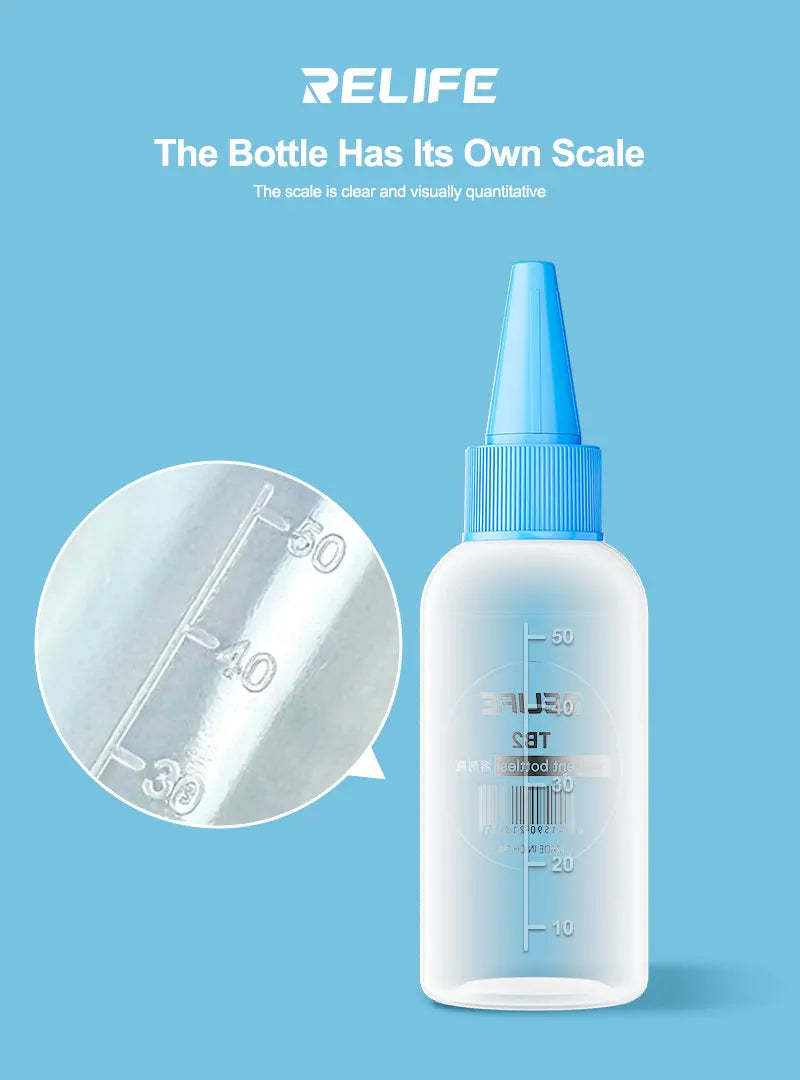 5pcs TB2 50ML Empty Plastic Bottle Phone Repair Squeeze Bott