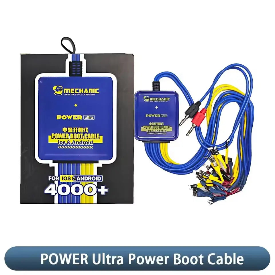 MECHANIC POWER Ultra Power Boot Cable for IPhone 6-17ProMax Android Samsung Huawei Xiaomi Phone Power Supply Repair Test Cord