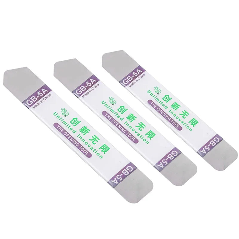 1-6Pcs Stainless Steel Blade Soft Thin Pry Spudger Cell Phone Tablet Screen Battery Opening Tools for Samsung iPhone iPad Opener