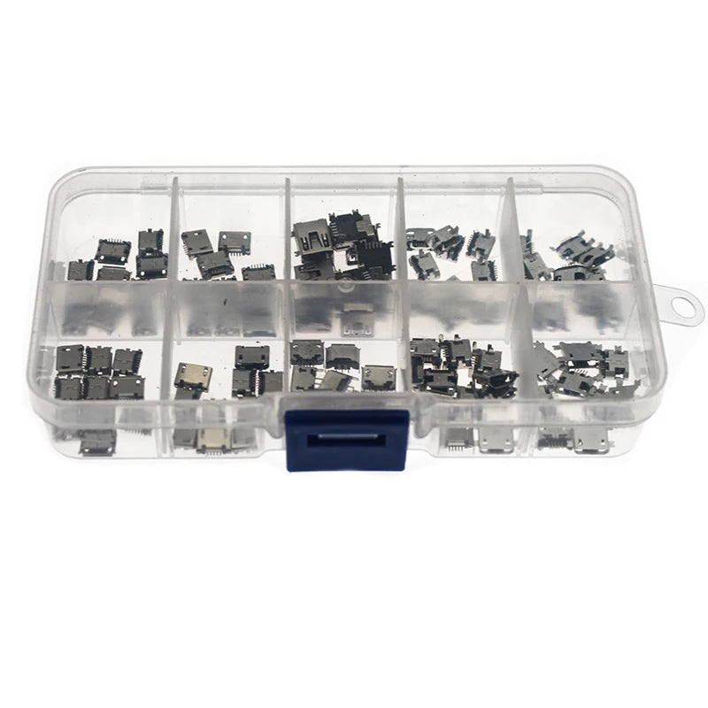 100pcs/ kit 10 Models Micro USB MINI usb female Android mobi
