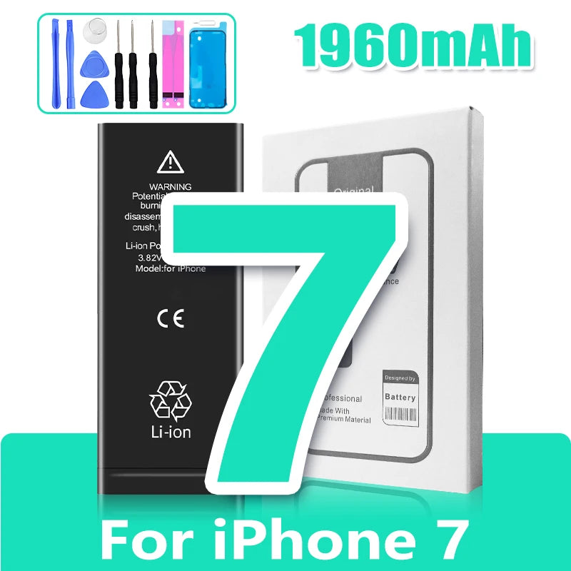 Battery for iPhone 6S 6 Plus 7 8 X XR XS Max 11 11 Pro Mobile Phone Replacement Cell High Capacity with Free Tools Set DIY