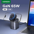 UGREEN GaN 65W Desktop Charger Qi2 15W Magnetic Wireless Cha