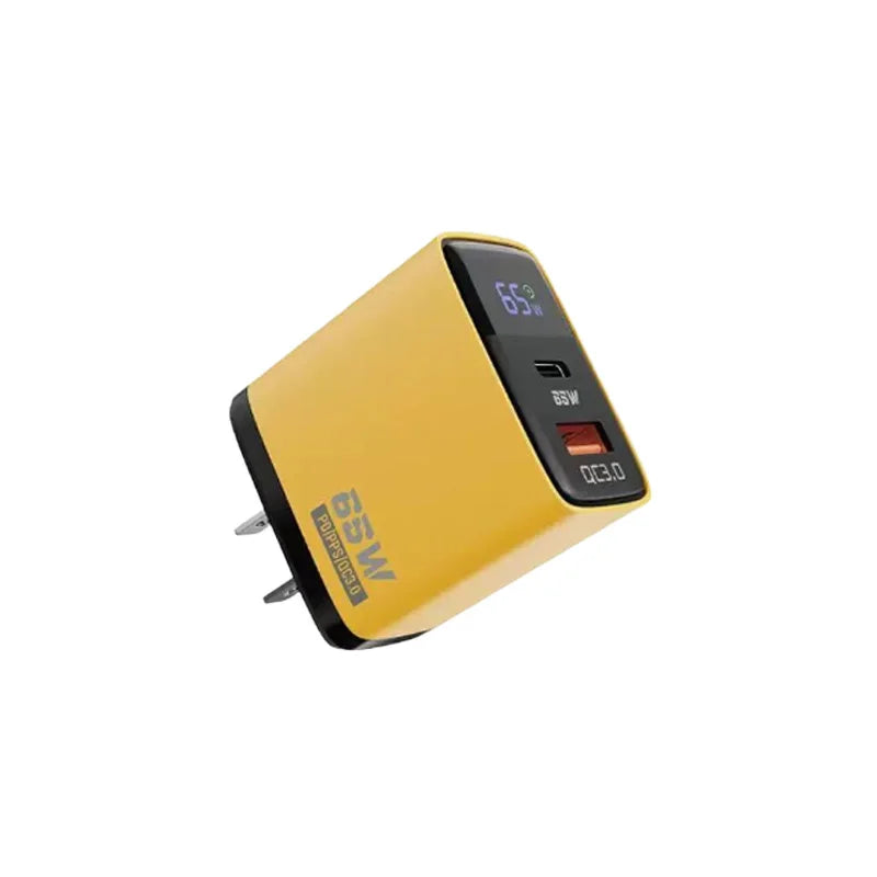 New 65W Fast Charger PD QC3.0 USB Type C 2Port Wall Cell Phone Charger With Digital Display Adapter For iPhone Samsung Huawei