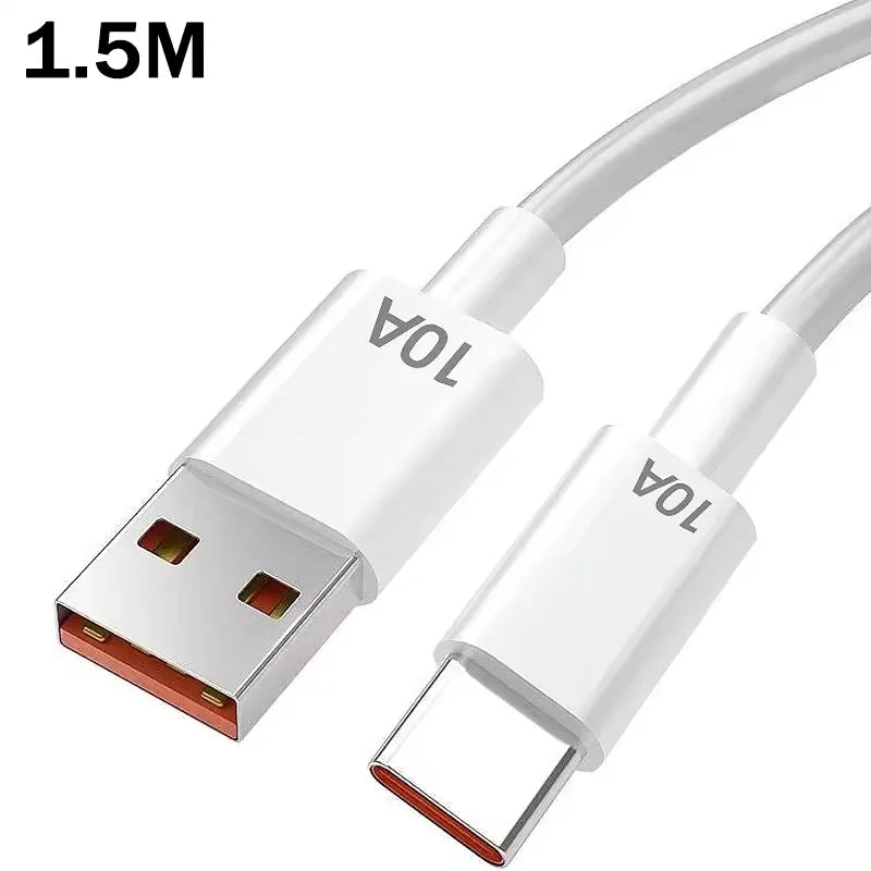 2 in 1 USB C GaN Charger 65W Fast Charging Adapter 10A USB To Type C Data Cable PD + USB QC3.0 Charger for iPhone Samsung Xiaomi