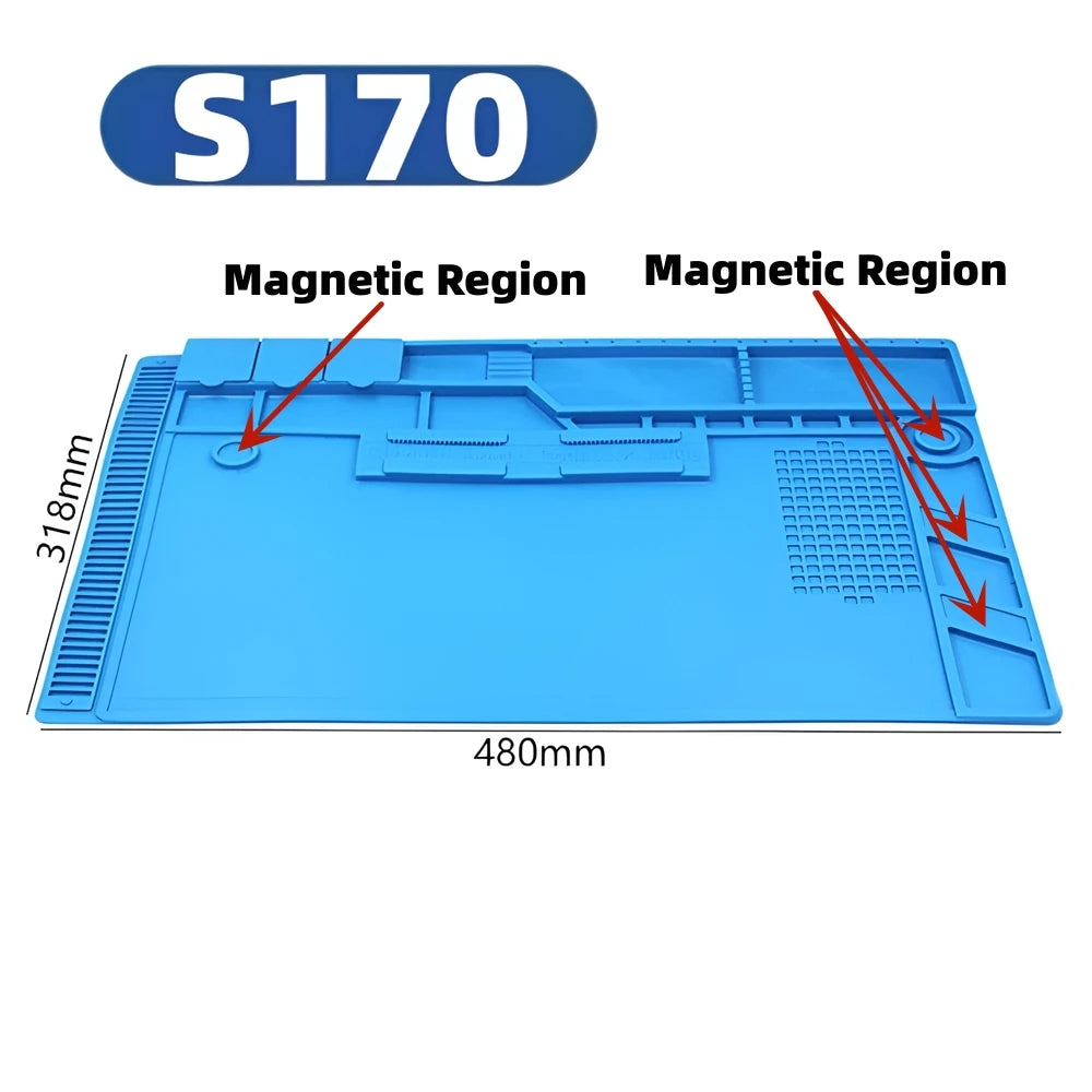 ESD Heat Insulation Soldering Mat Computer Phone Repair Tool Kit Working Silicone Repair Pad Heatresistant Maintenance Tool Kit