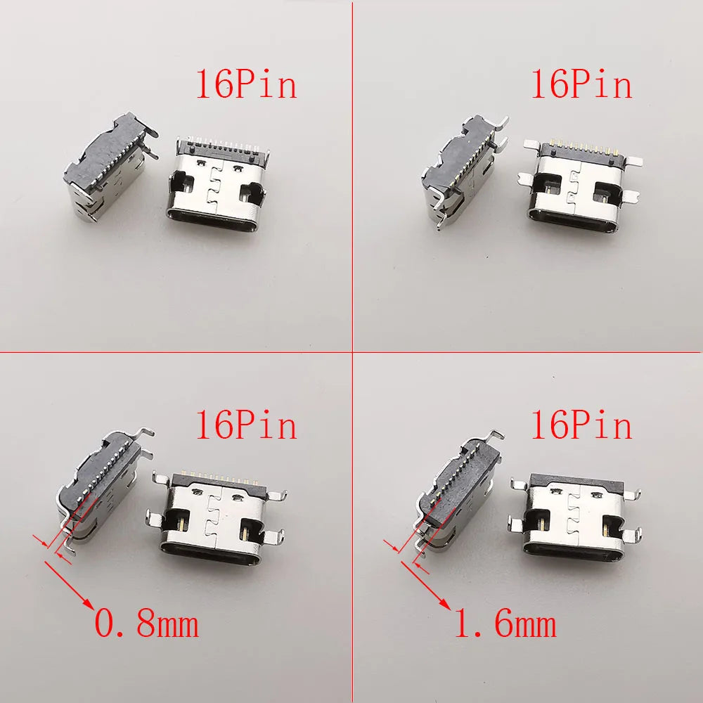 1Box Type-C USB Charging Dock Connectors 6 Pin 16 Pin USB-C 