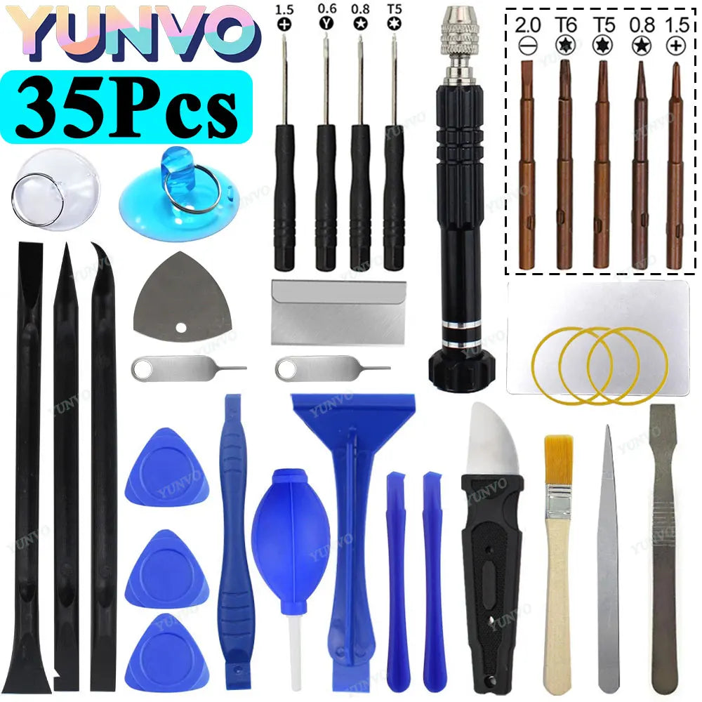 35Pcs Mobile Phone Repair Tool Screwdriver Kits Phone Tablet