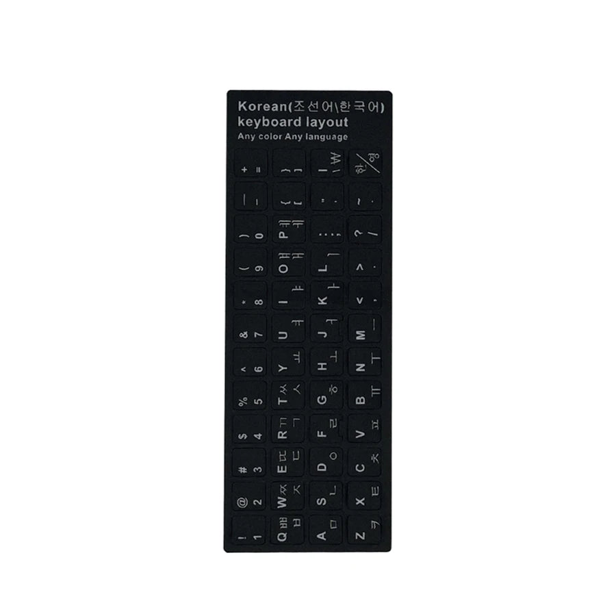 Keyboard Letters Replacement Sticker English/Korean/Spanish/Italiano/Language for Computer Laptop Notebook Desktop