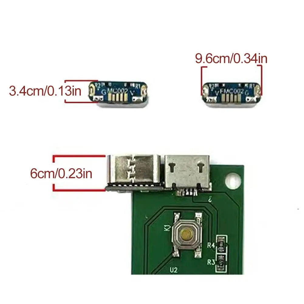 10Pcs M85k Micro USB To Type-C Adapter Board Type-C Socket C