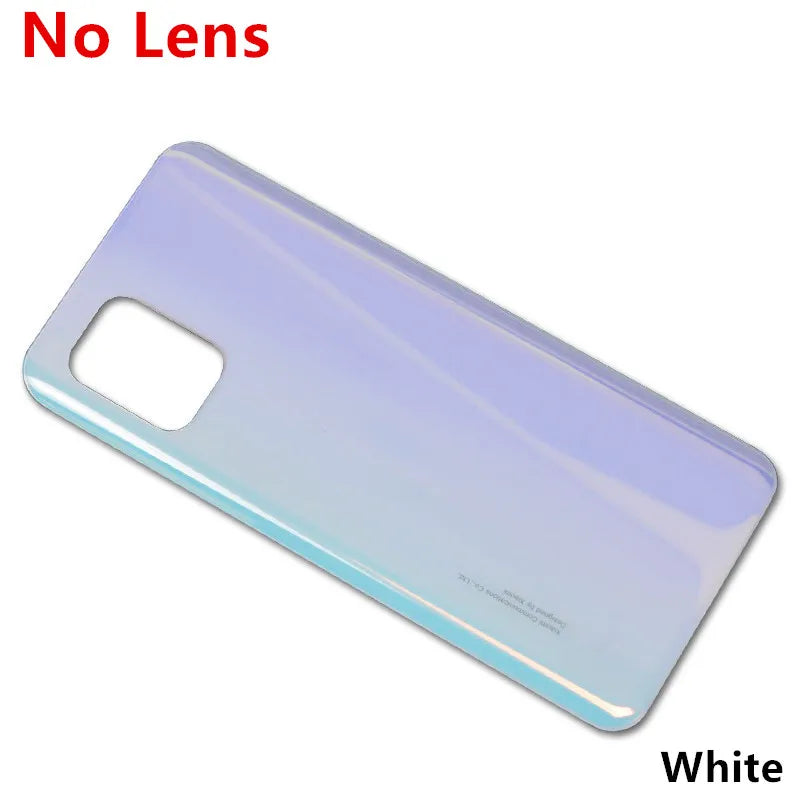 Mi10Lite Battery Back Cover For Xiaomi Mi 10 Lite 5G 6.57 Rear Housing Glass Case Phone Replace Repair Spare Part + Camera Lens
