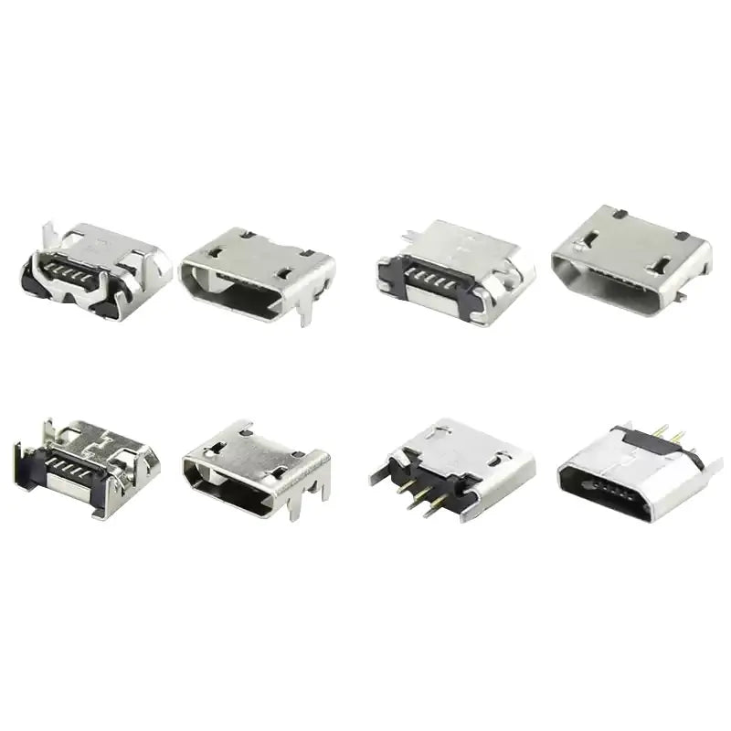 10PCS Micro USB Android Female Charging Socket Flat Edge Cri