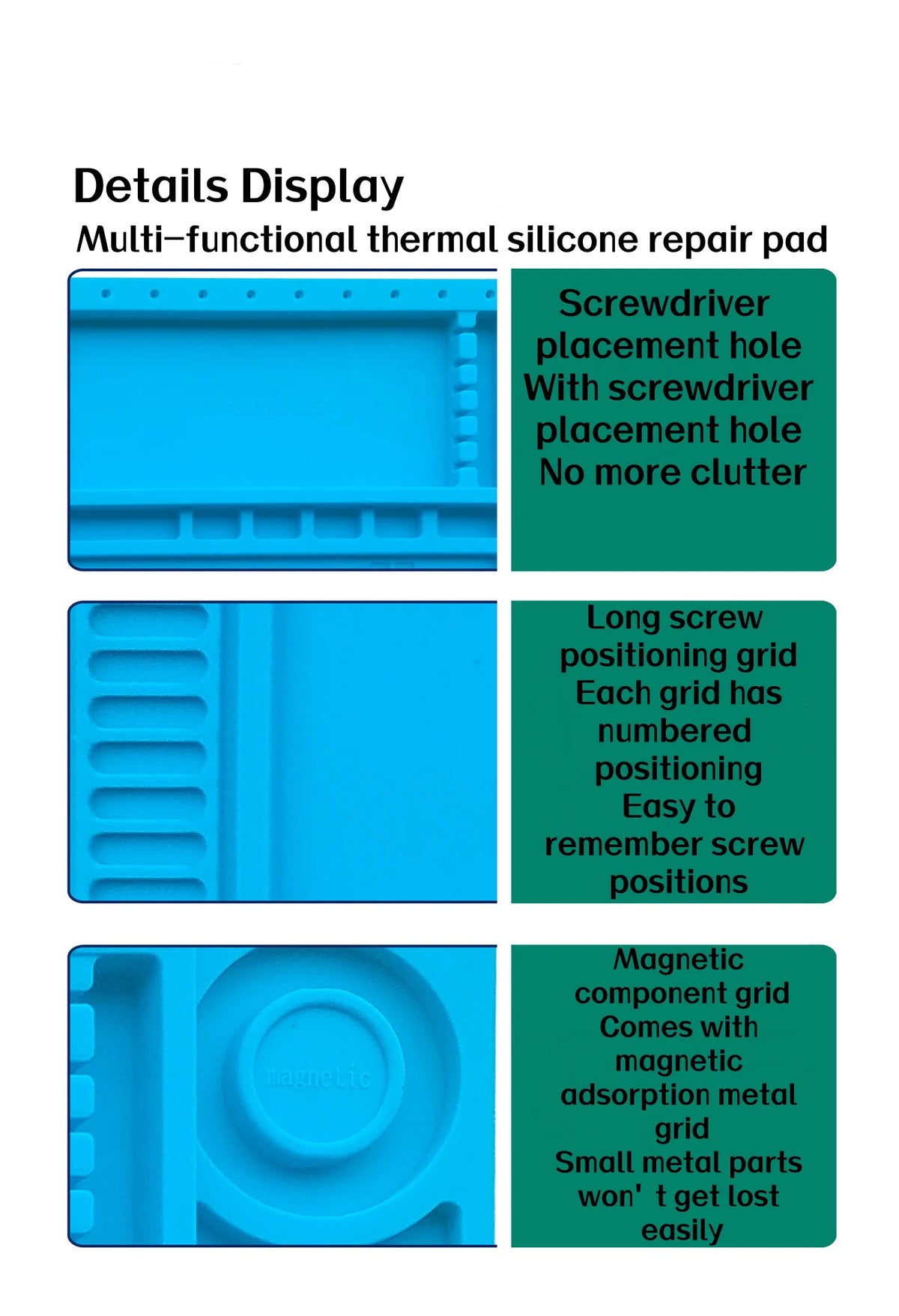 High Temp Resistant Anti-Static Silicone Repair Mat for Moth