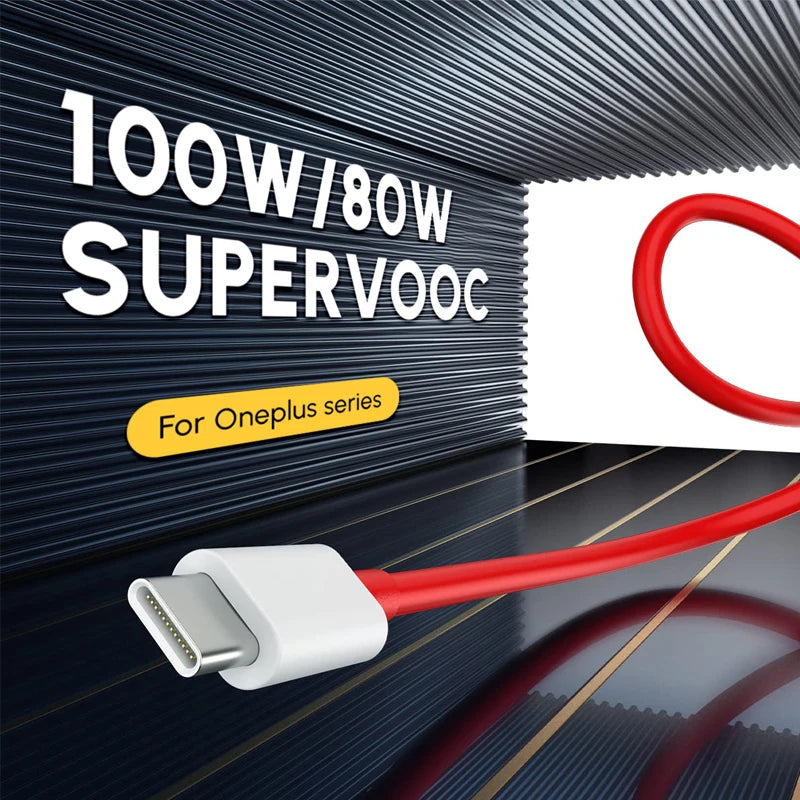 PD 65W Supervooc Fast Charger Cable For Oneplus Ace 12 11 10