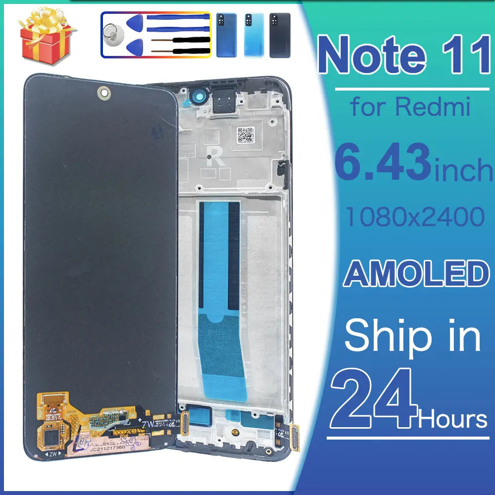 Super AMOLED LCD for Redmi Note 11 4G LCD Display Touch Scre