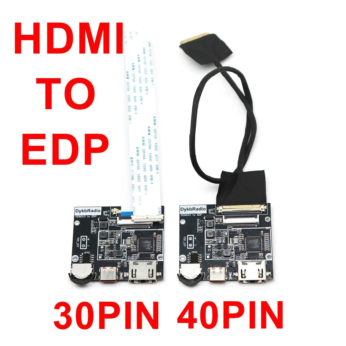 HDMI to EDP Converter Board 30Pin 40Pin 60Hz LCD Controller 